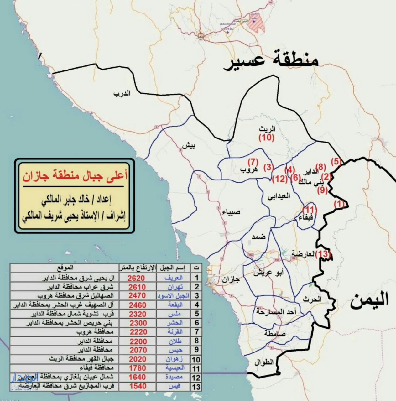 خريطة مدينة جازان - اين توجد جازان 1958 3