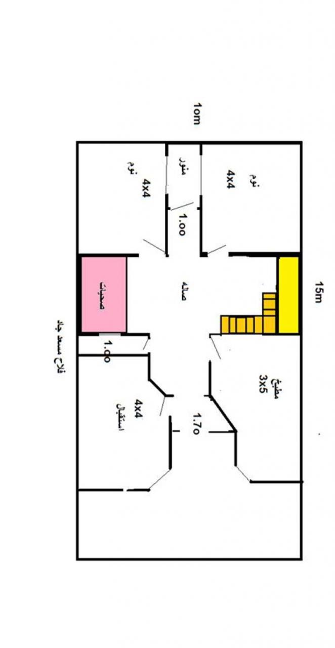 تصميم منزل 80 متر مربع , تصميم انيق لمنزل صغير - احلى حلوات